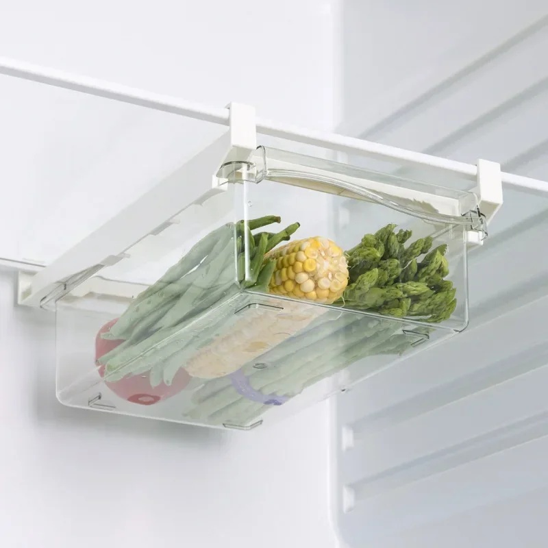 Hanging Pull Out Fridge Drawer - Food Storage With Dividers 评论和价格