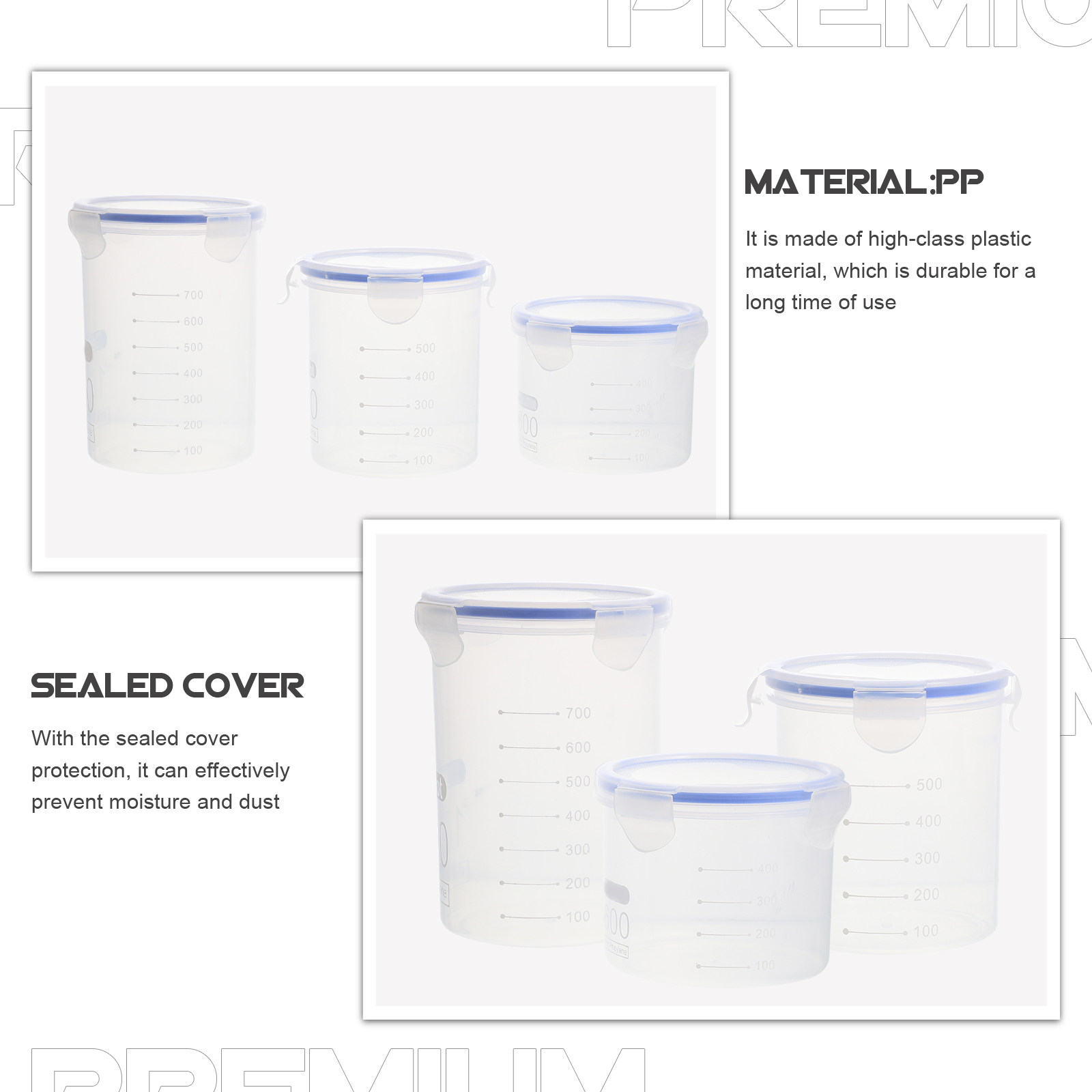 Airtight Food Storage Jars 6 P - Food Storage Containers 评论和价格