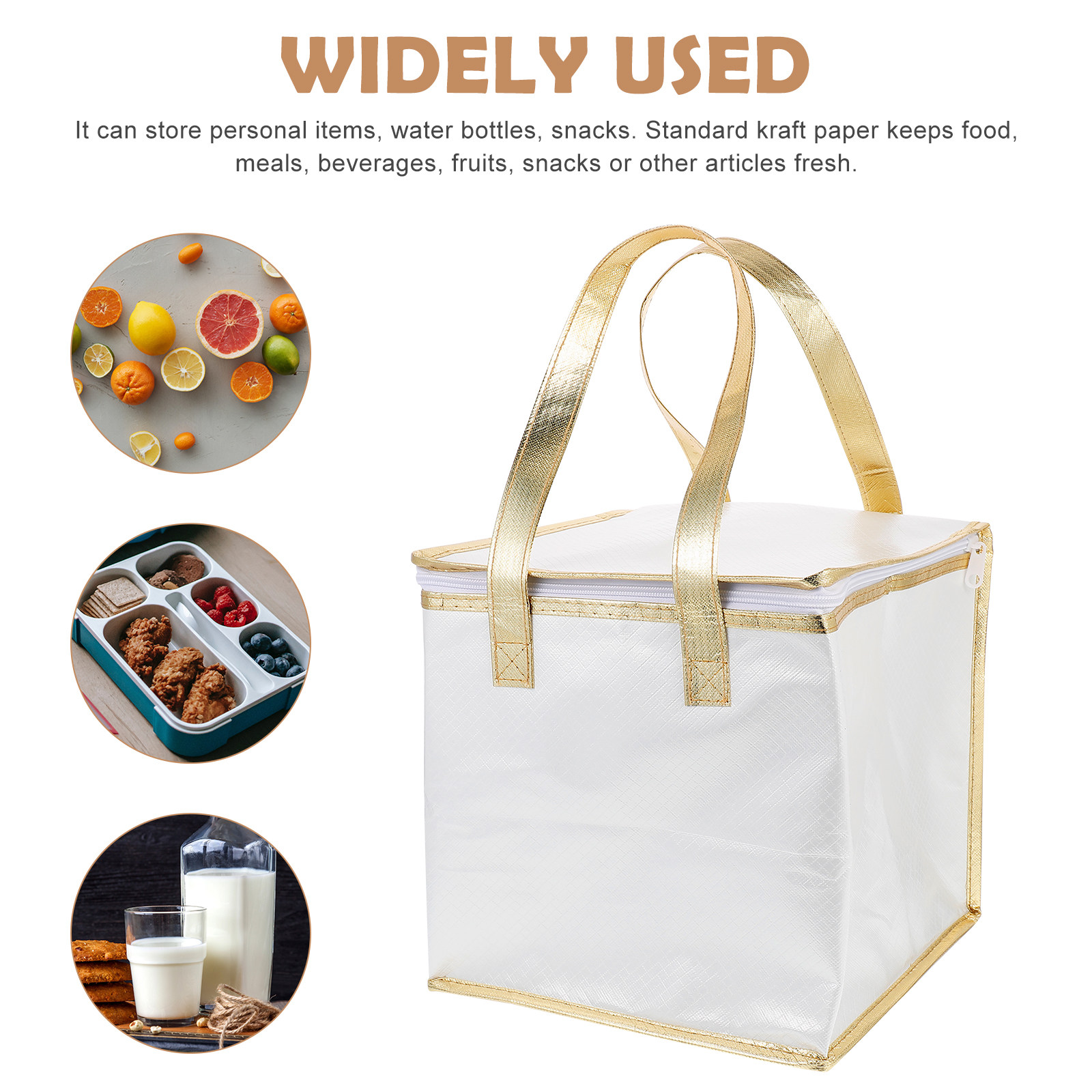 1Pcs Large Capacity Insulated  - Food Storage Bag 评论和价格