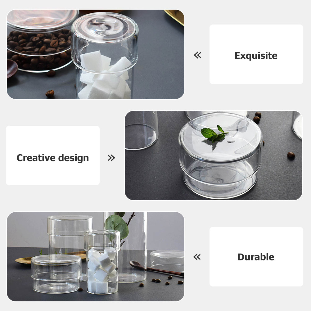 2Pcs Premium Transparent Glass - Food Storage Containers 评论和价格