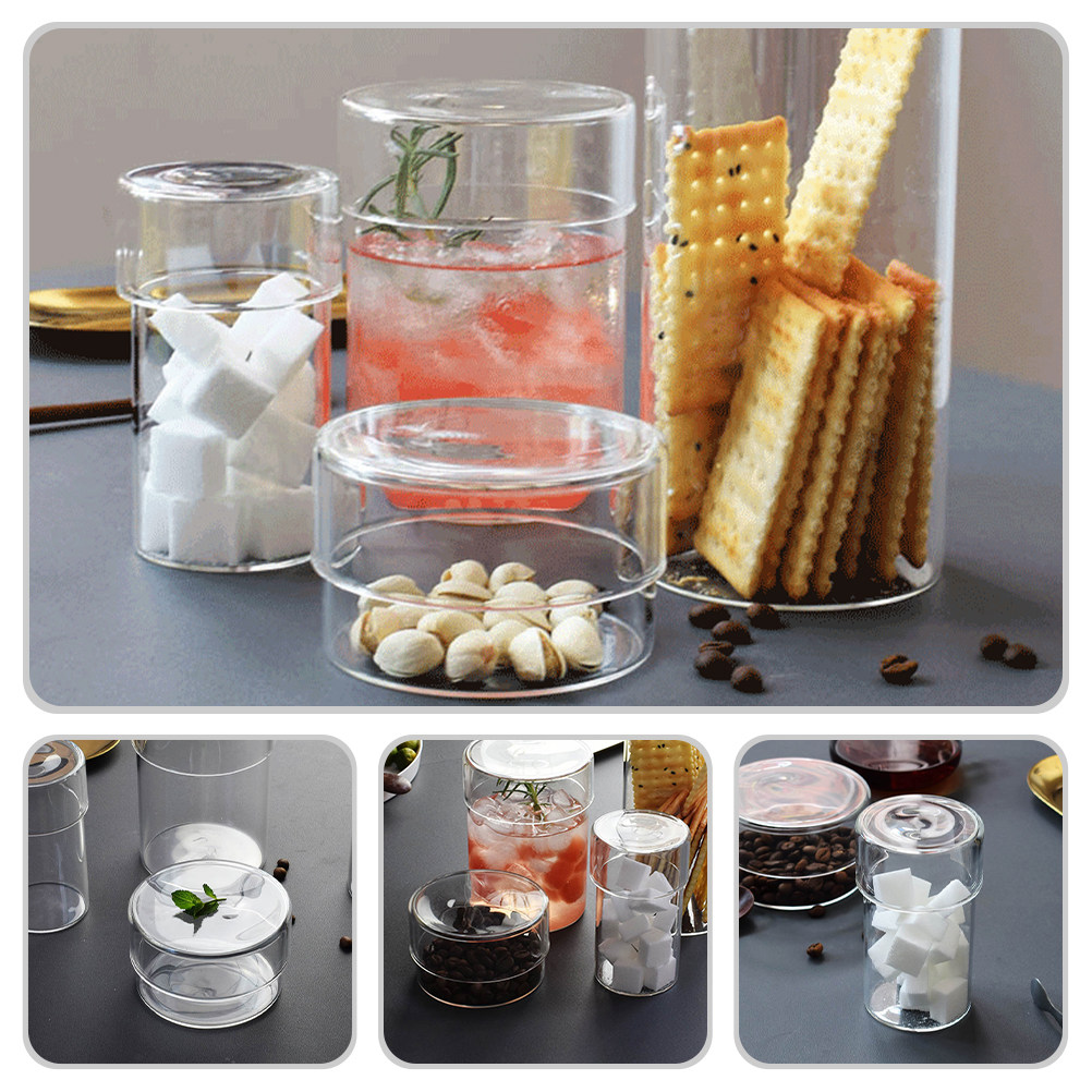 2Pcs Premium Transparent Glass - Food Storage Containers 评论和价格