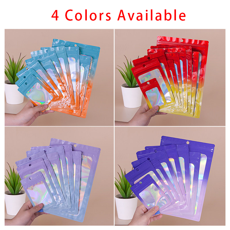 Holographic Color Square Zippe - Food Storage Bag 评论和价格