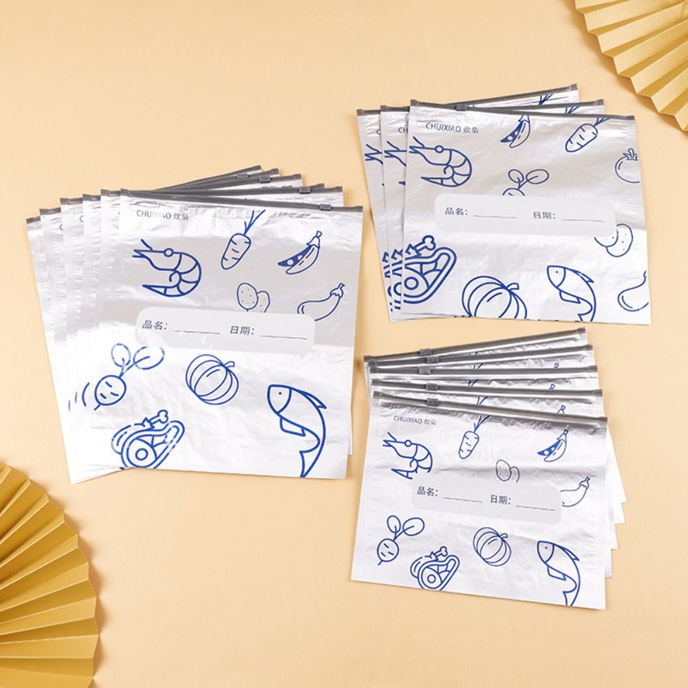 10Pcs/Bag Large Capacity Alumi - Food Storage Bag 评论和价格
