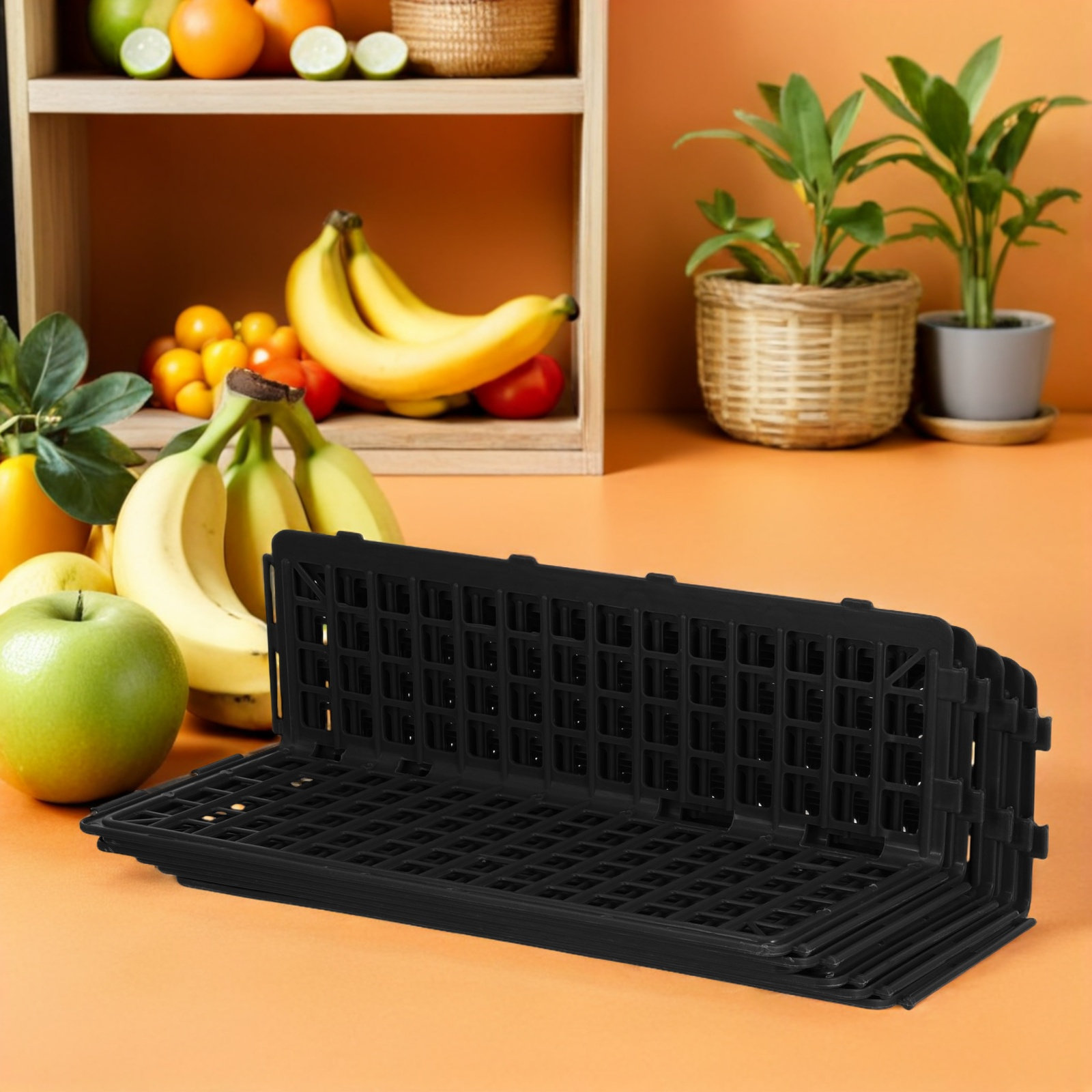 6Pcs Supermarket Shelf Guardra - Food Storage With Dividers 评论和价格
