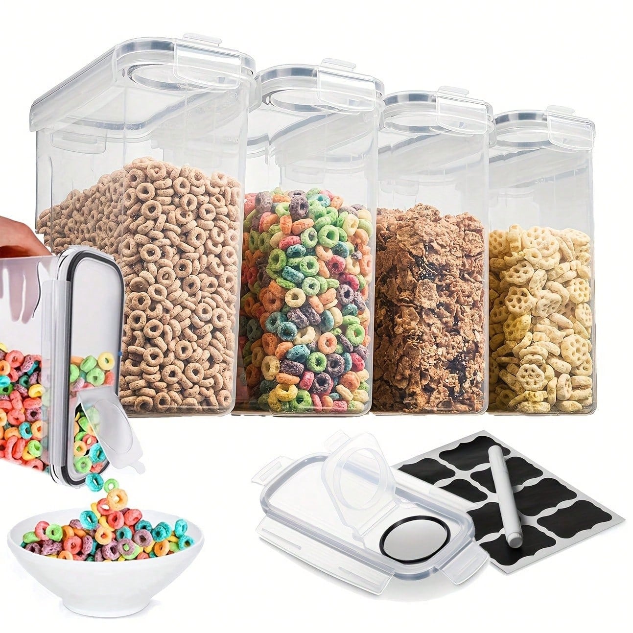 Airtight Food Storage Containe - Food Storage Labels 评论和价格