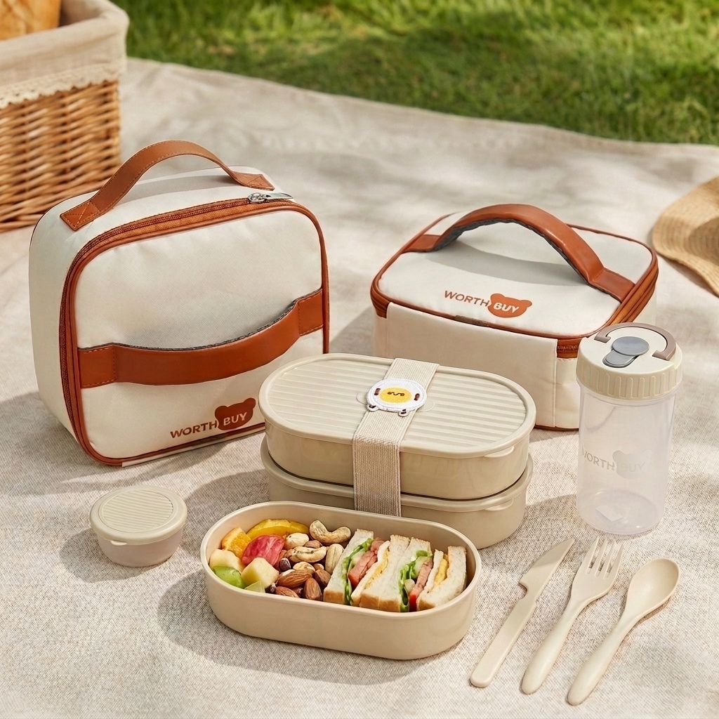 2Pcs/Set Reusable Plastic Lunc - Food Storage Oven Safe 评论和价格