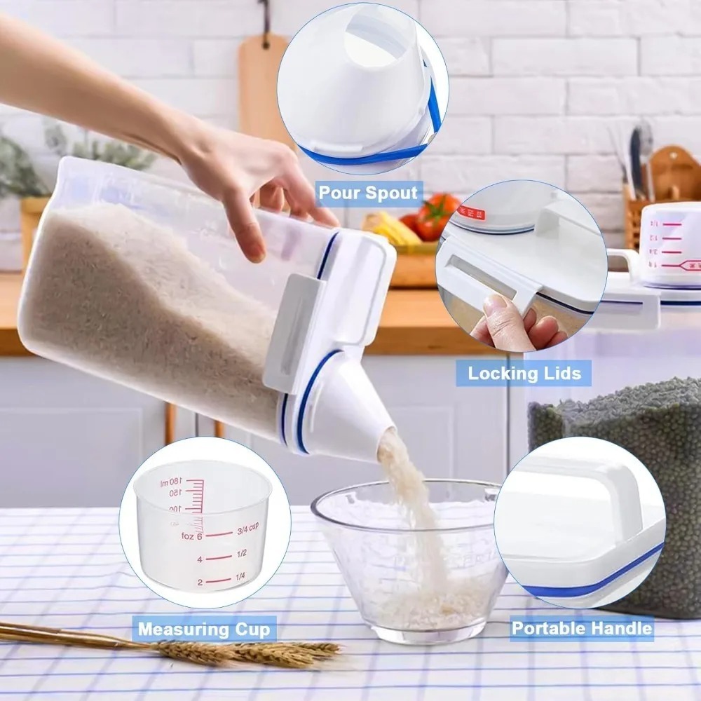 Rice Dry Food Storage Containe - Food Storage Meals 评论和价格