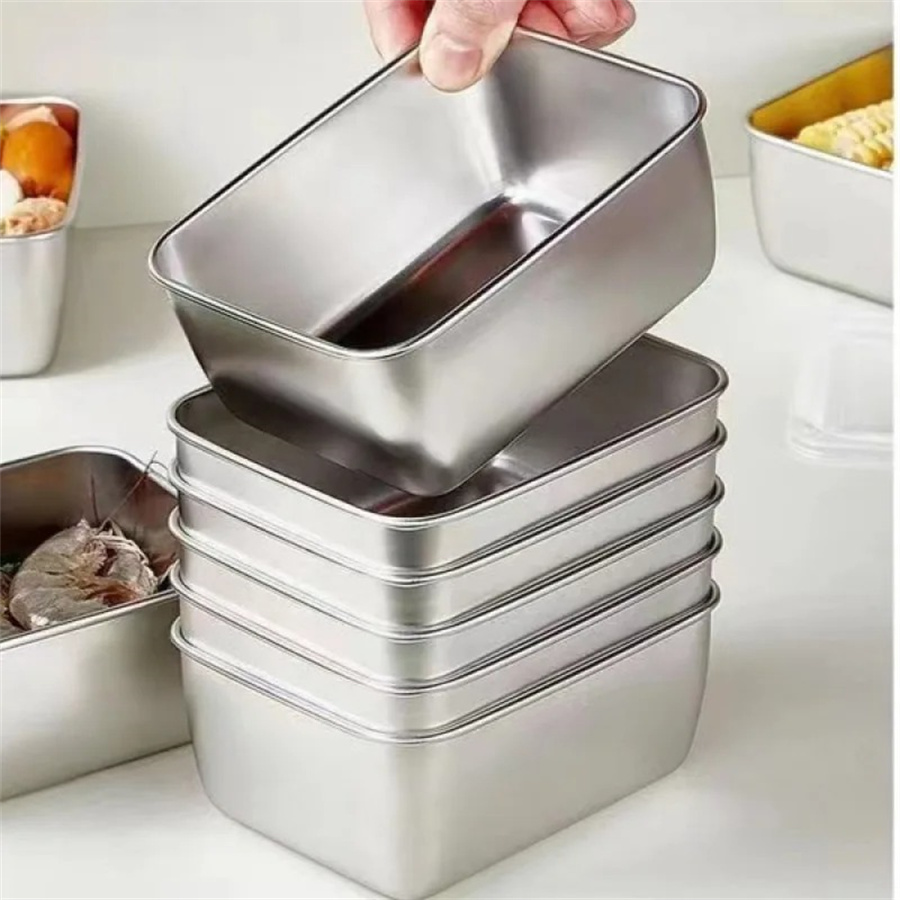 1/3/5pcs Stainless Steel Food  - Food Storage Oven Safe 评论和价格