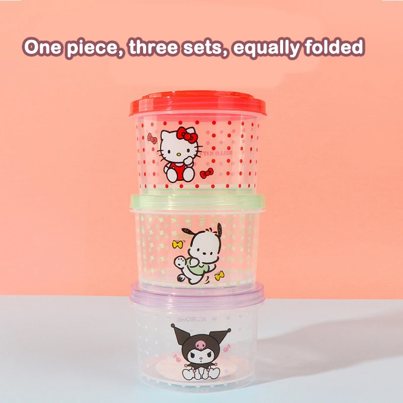 Kitty Bento Box Set 3 Pieces C - Food Storage Oven Safe 评论和价格